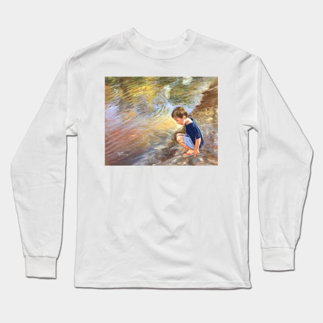 'Gum Leaf Regatta' Long Sleeve T-Shirt by Lyndarob